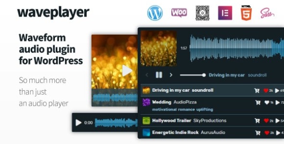 WavePlayer Waveform Audio Player for WordPress and WooCommerce Plugin