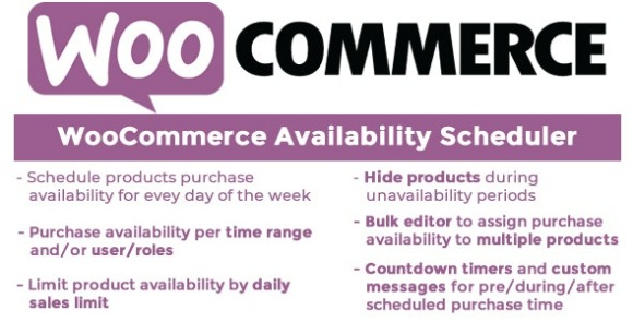 WooCommerce Availability Scheduler WordPress Plugin