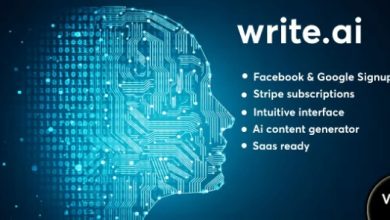 Writeai AI Content Generation Tool SaaS PHP Script