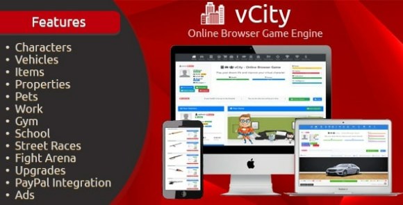 Download #vCity v2.7 – Online Browser Game Platform PHP Script