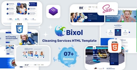Bixol Cleaning Services HTML Template
