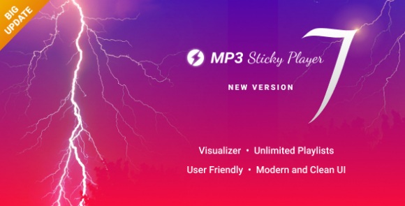 Download #MP3 Sticky Player WordPress Plugin v7.3