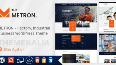 Metron Industry and Construction WordPress Theme