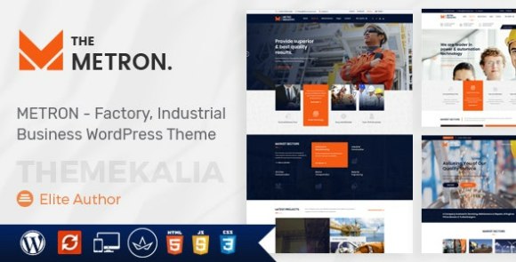 Download #Metron v2.4 – Industry and Construction WordPress Theme Free