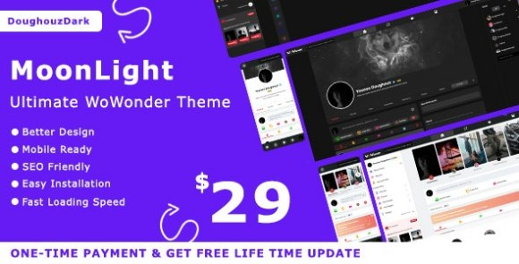 Download #MoonLight v1.0 – The Ultimate WoWonder Theme Free