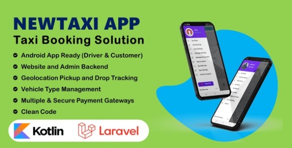 NewTaxi App Online Taxi Booking App with Admin Panel