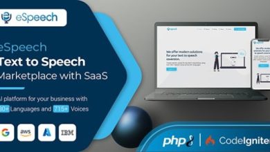 eSpeech Text to Speech Marketplace with SaaS Script