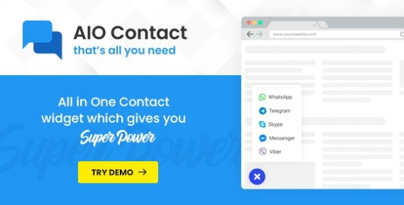 Download #AIO Contact v2.5.1 – All in One Contact Widget – Support Button
