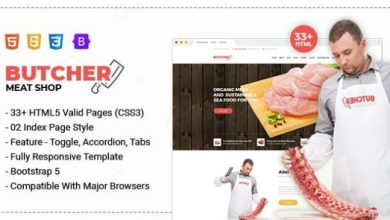 Butcher Meat Shop eCommerce HTML Template