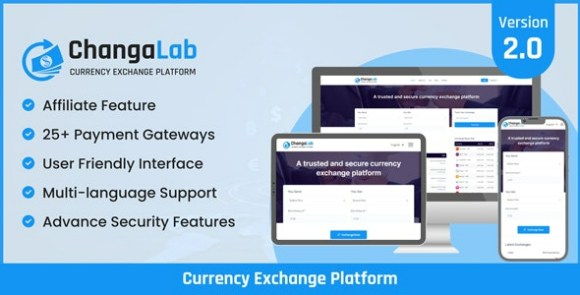 Download #ChangaLab v2.2 – Currency Exchange Platform PHP Script