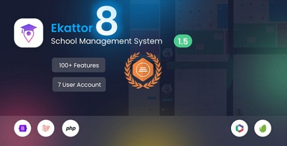 Download #Ekattor 8 v1.5 Nulled – School Management System (SAAS) PHP Script
