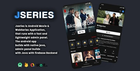 Download #Jseries v1.0 – Movie & Web Series with Firebase Backend – Netflix Clone App Source