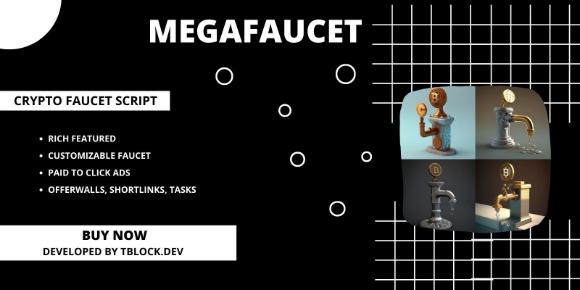 MegaFaucet Crypto Faucet Script