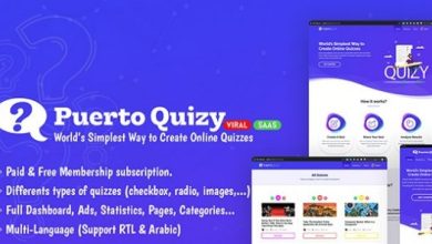 Puerto Quizy Premium Quiz Builder Script SaaS