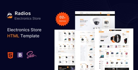 Radios Electronics eCommerce HTML Template