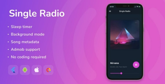 Single Radio Flutter Full App Source