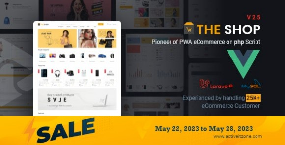 Download #The Shop v2.7 Nulled – PWA eCommerce CMS PHP Script