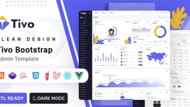 Tivo React Vue Js Laravel and HTML Admin Dashboard Template