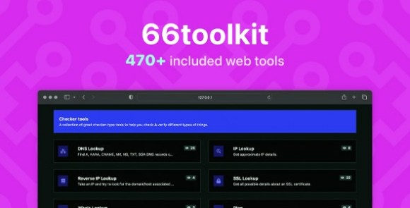 Download #66toolkit v26.0.0 Nulled – Ultimate Web Tools System (SAAS) PHP Script