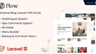 Flow Laravel Personal Multilingual Blog Script Nulled