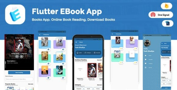 Flutter App Ebook with Admin Panel Online Reading Download Flutter Source