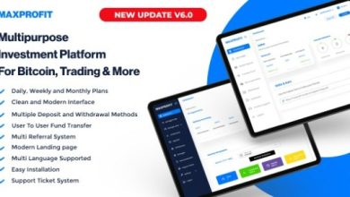Max Profit Online Multipurpose Investment Platform Nulled Script