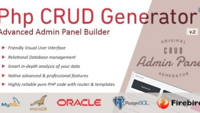 PHP CRUD Generator PHP Script