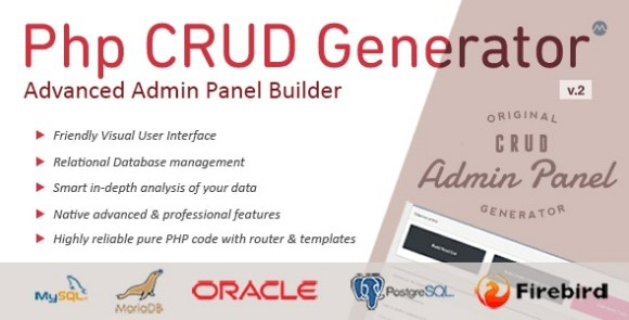 Download #PHP CRUD Generator v2.3.1 Nulled Script