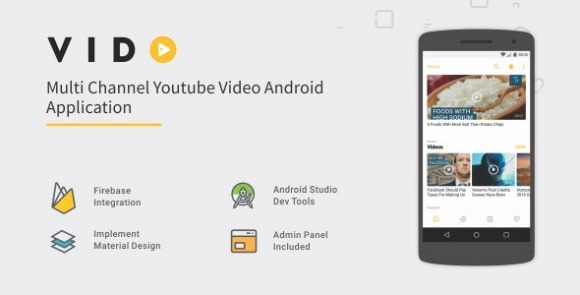 Download #Vido v2.2 – Android YouTube Multi Channel App Source Code