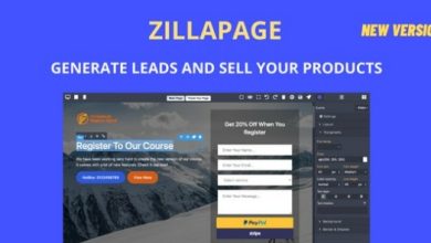 Zillapage Landing Page and Ecommerce Builder Nulled Script