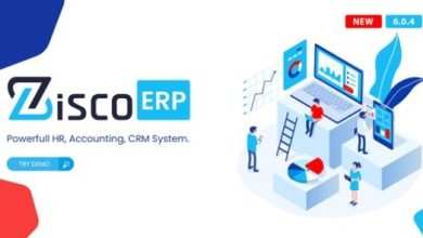 ZiscoERP Powerful HR Accounting CRM System Nulled Script