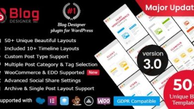 Blog Designer PRO WordPress Plugin