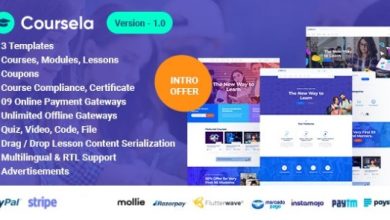 Coursela Personal Course Selling Website Nulled Script