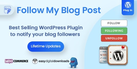 Download #Follow My Blog Post v2.2.0 – WordPress / WooCommerce Plugin Free