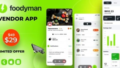 Foodyman Multi Restaurant and Grocery Vendor App Source