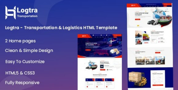 Download #Logtra v1.1 – Transportation & Logistics HTML Template Free