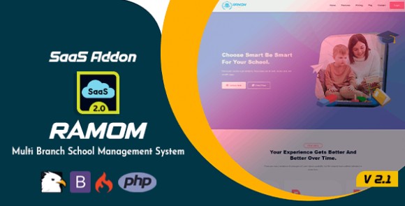 Download #Ramom School Subscription (SaaS) v2.1 – Addon