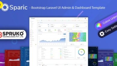 Sparic Laravel Admin dashboard Template PHP Script