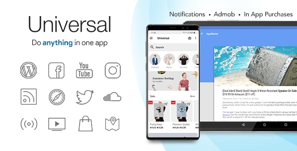 Download #Universal v4.5.7 – Full Multi-Purpose Android App Source Code