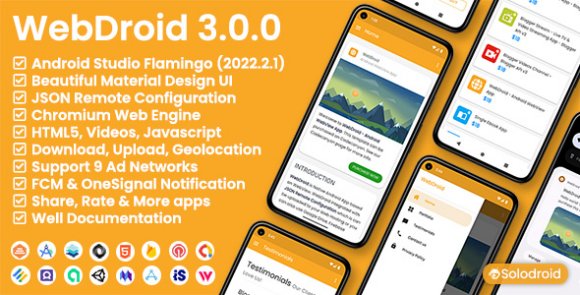 Download #WebDroid v3.0.0 – Android WebView App Source