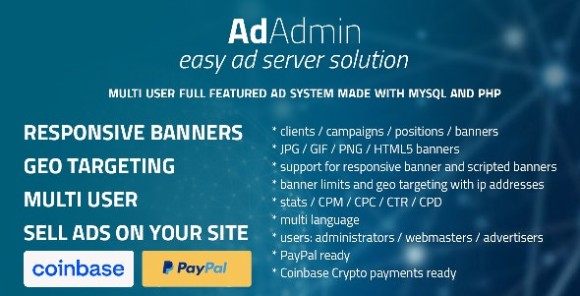 Download #AdAdmin v.4.2.1g – Easy Full Featured Ad Server PHP Script