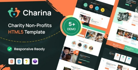 Charina Charity and Nonprofit HTML5 Template