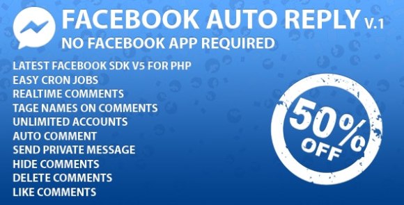 Facebook Auto Reply SaaS Ready Script