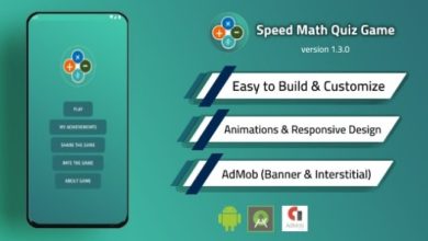 Fast Math Quiz Game Source Code with Admob and Unity Source