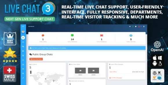 Download #Live Support Chat v5.1 Nulled – Live Chat 3 PHP Script