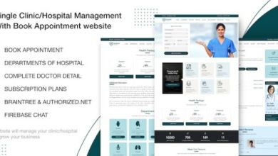 Single Clinic Hospital Management with Book Appointment Website Script