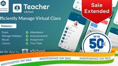 Teacher Flutter App eSchool Virtual School Management System Source