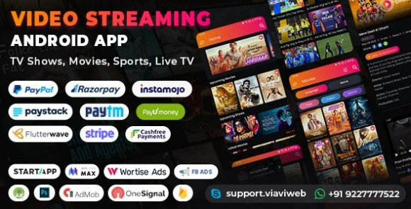 Download #Video Streaming Android App v1.4 (TV Shows, Movies, Sports, Videos Streaming, Live TV) App Source Code