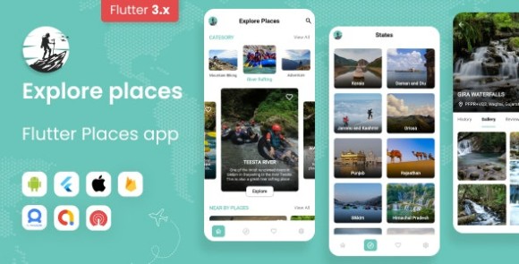 Explore Places Flutter Places App with Firebase Backend Place Source