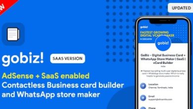 GoBiz Digital Business Card WhatsApp Store Maker SaaS vCard Builder Nulled Script